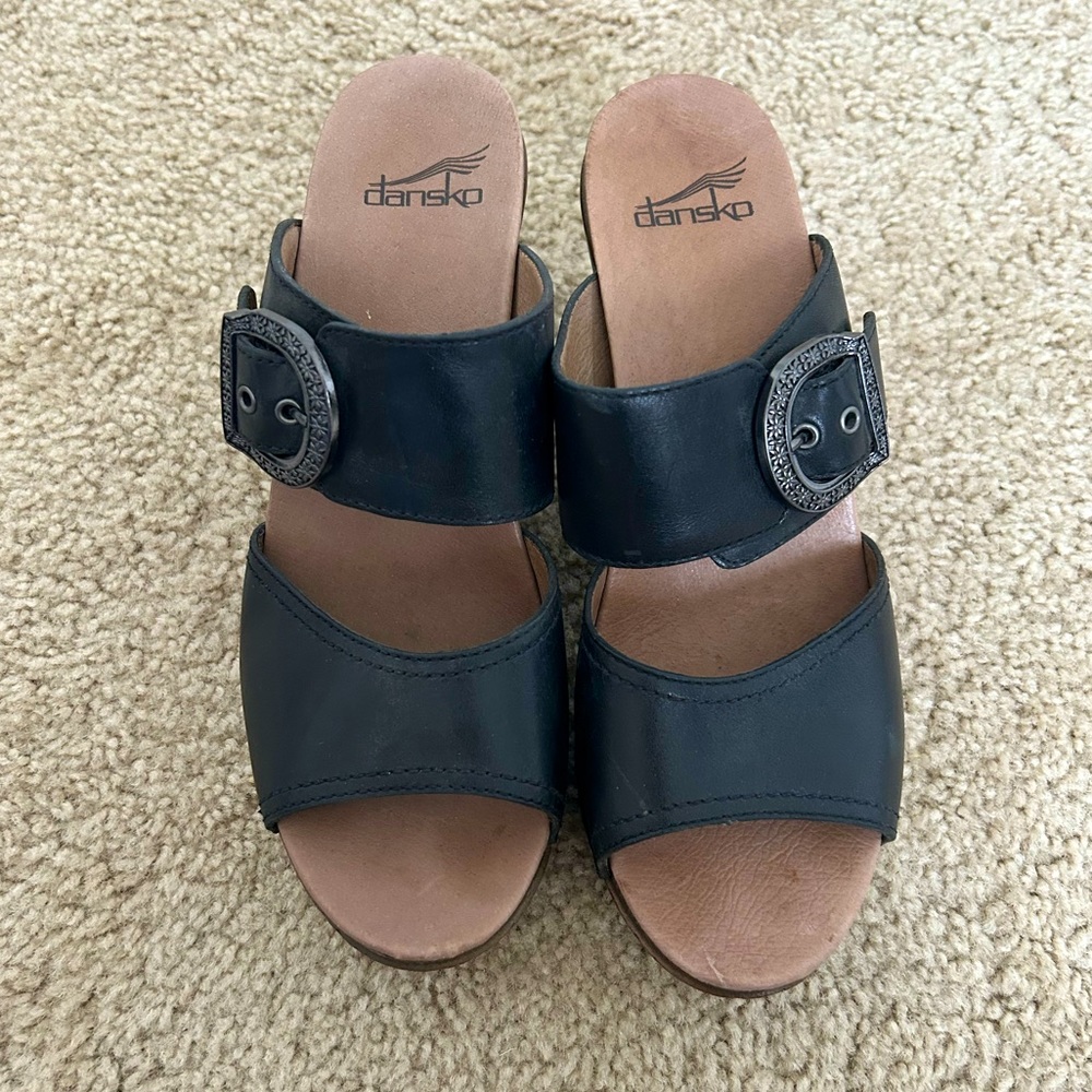 Dansko Strapped Clogged Heels